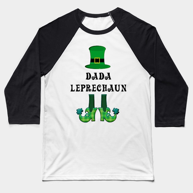 St Patrick's St Paddy's St Patty's Day Dada Leprechaun Baseball T-Shirt by familycuteycom